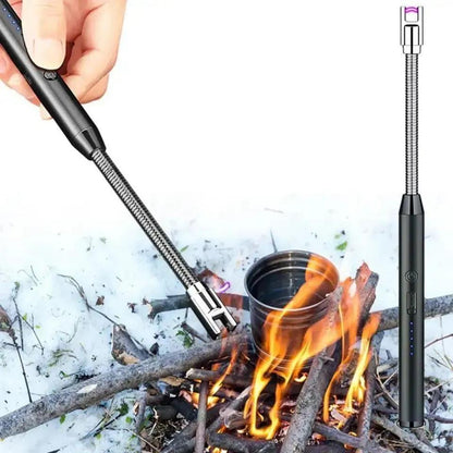 Portable Rechargeable Electric Lighter Stainless Steel 2"