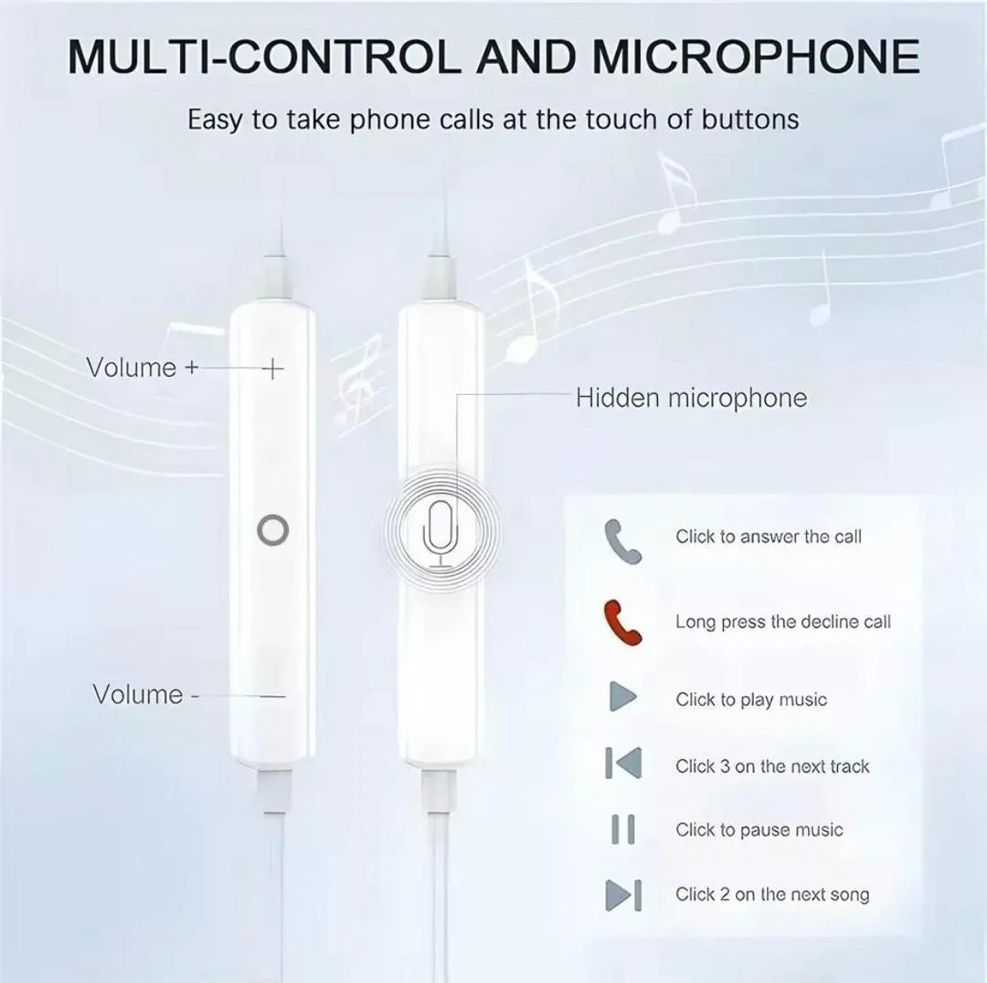 USB-C EarPods White Bluetooth 4.2 for 15