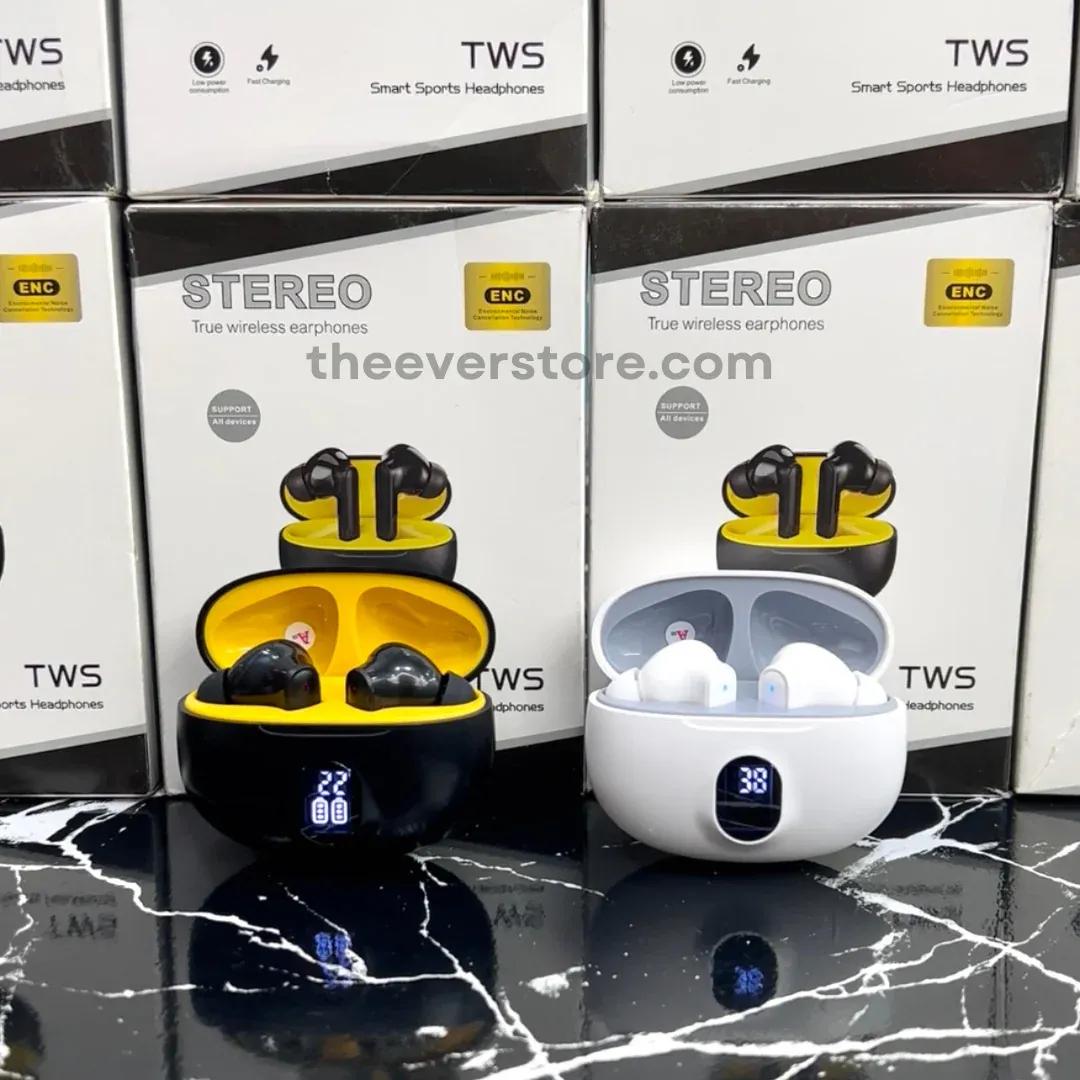 Wireless Earbuds Black Yellow Bluetooth 5.3