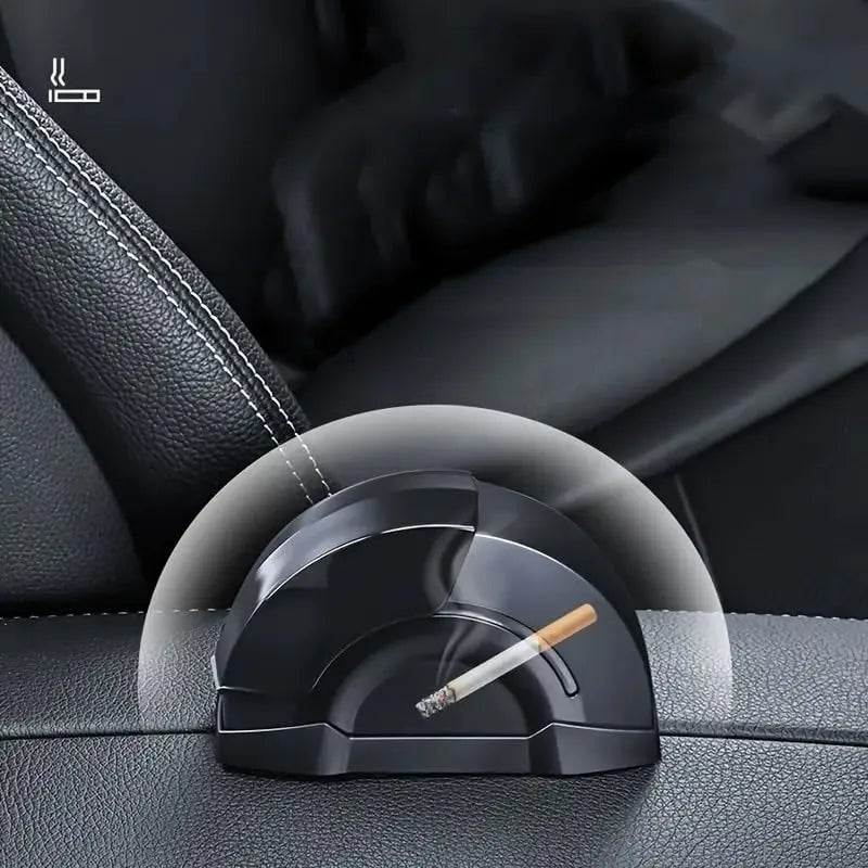 Durable Dashboard Ashtray - 1 Pc Black ABS Plastic