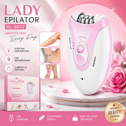 DALING DL-6032 Lady Epilator – USB Rechargeable Electric Hair Removal Device