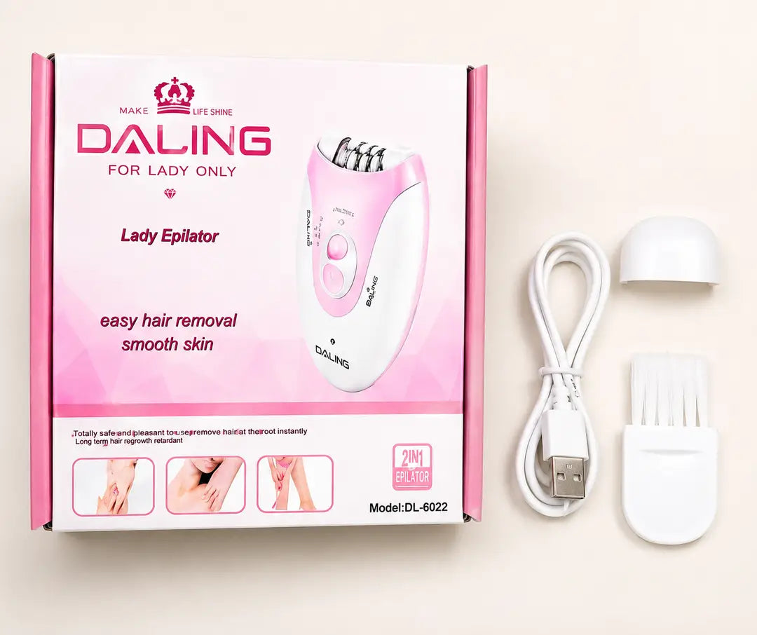 DALING DL-6032 Lady Epilator – USB Rechargeable Electric Hair Removal Device