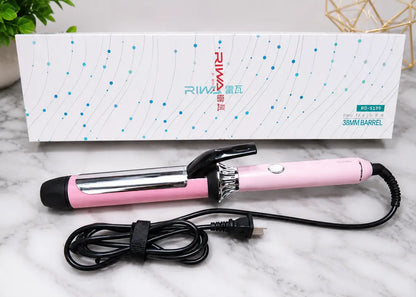 RIWA RB-8338 38mm Large Barrel Hair Curler – Professional Hair Curling & Styling Iron