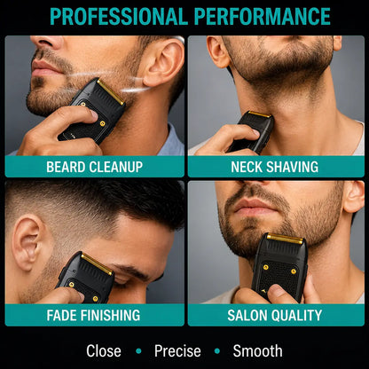 VGR V-353 Professional Men's Foil Shaver | USB Rechargeable Electric Beard Shaver | Gold Foil Trimmer
