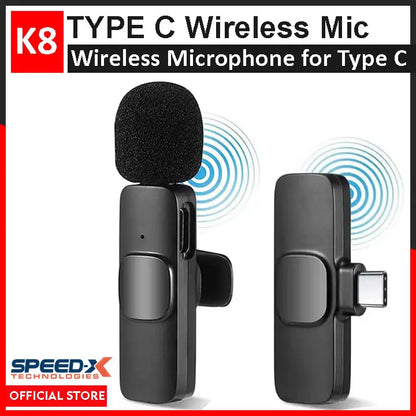 Black Long-Lasting Battery With Fast Charge 8 Microphone