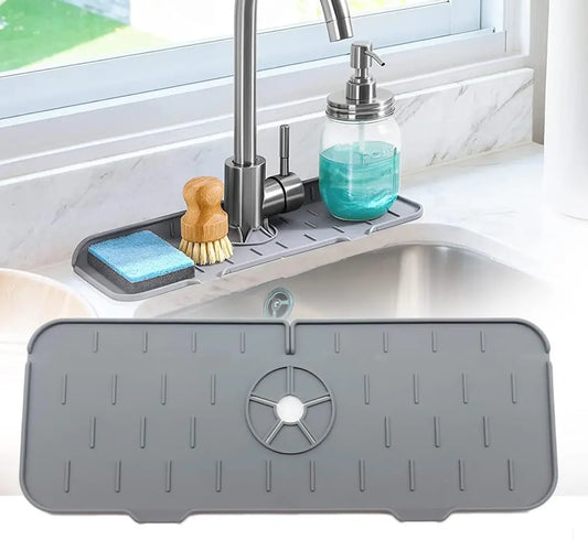 Silicone Sink Drainage Pad-Non Skid Faucet Mat for Kitchen and Bathroom