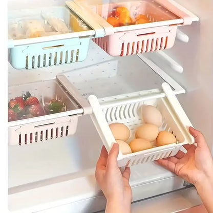 Adjustable Stretchable Fridge Storage Basket