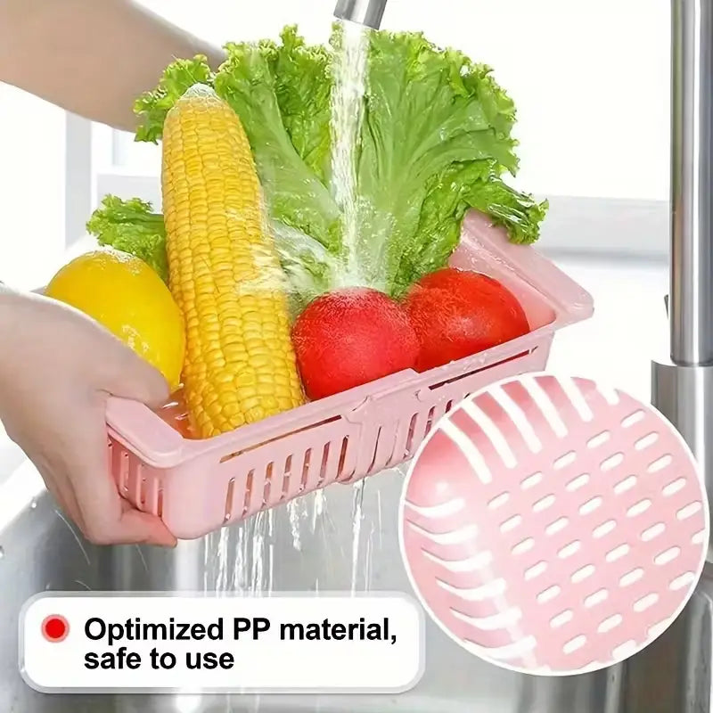 Adjustable Stretchable Fridge Storage Basket