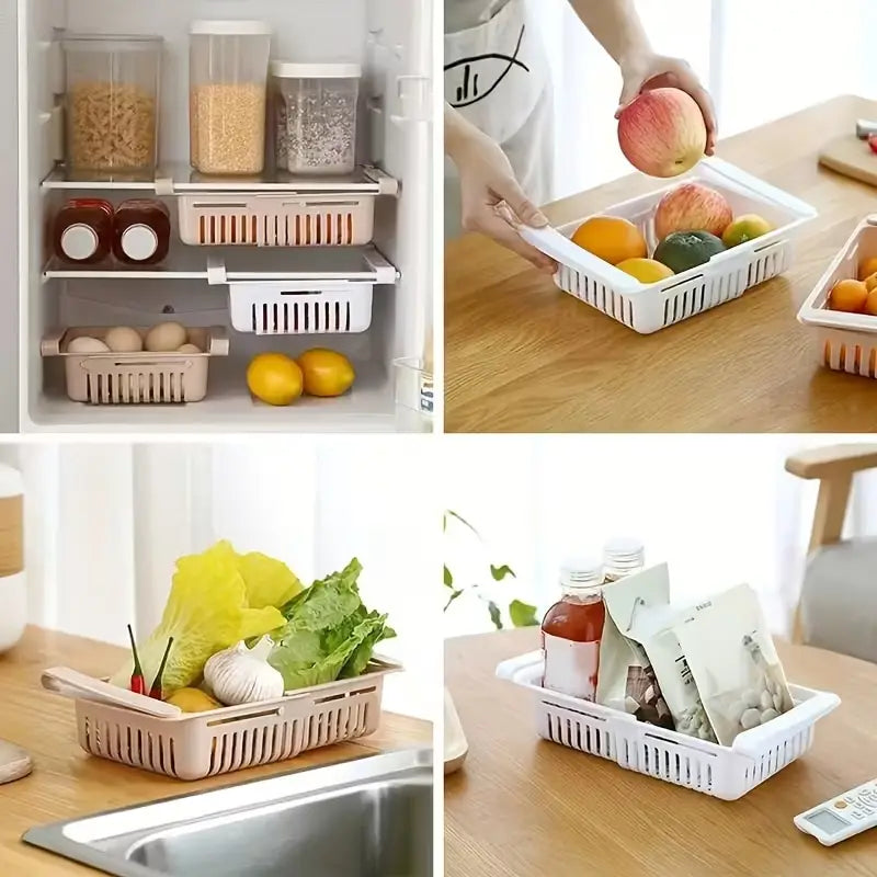 Adjustable Stretchable Fridge Storage Basket