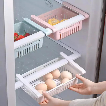 Adjustable Stretchable Fridge Storage Basket
