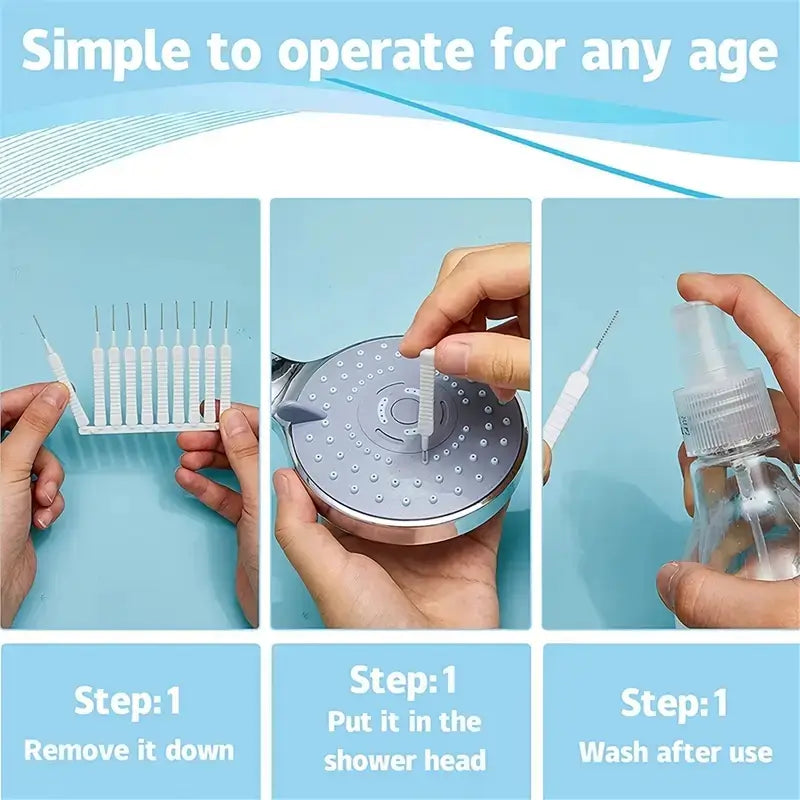 10pcs Mini Shower Head Cleaning Brush Set-Multi-Purpose Cleaning Brush