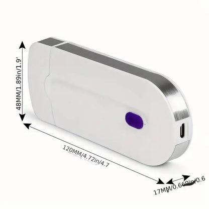 Rechargeable Electric Lady Shaver for Women – Painless Hair Removal Trimmer for Face, Underarms & Body – USB Hair Remover