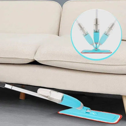 Healthy Spray Mop with Refillable Water Bottle | Flat Floor Cleaning Mop | Microfiber Spray Mop for Tiles, Marble, Wood & Laminate Floors