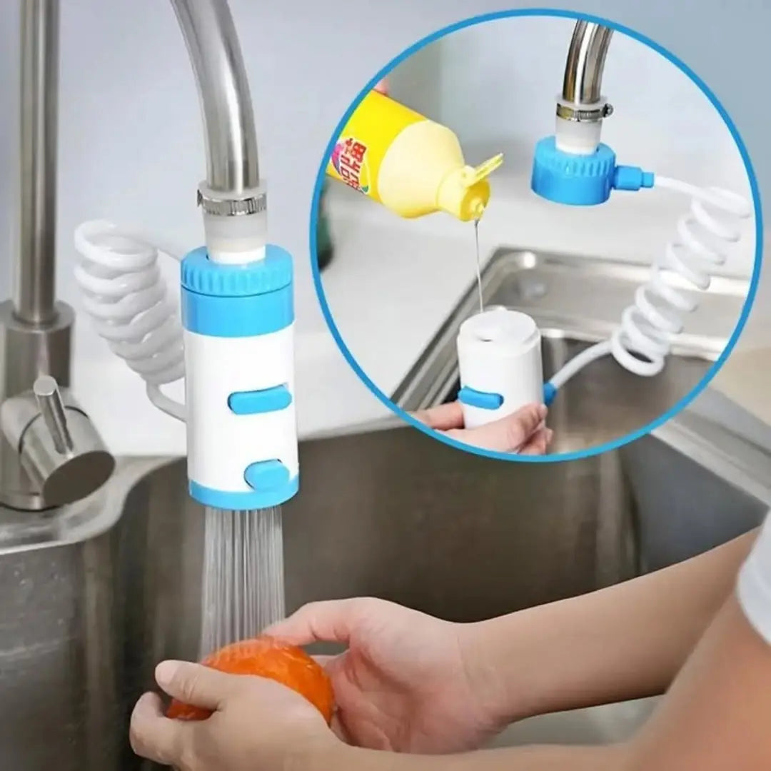 Multifunctional Faucet Extender with Soap Dispenser – 2 in 1 Kitchen Tap Sprayer – Water Saving Faucet Nozzle for Kitchen Sink