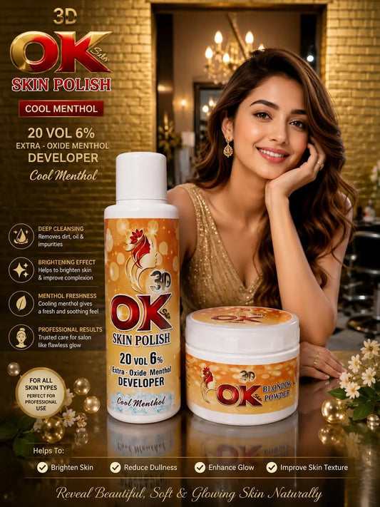OK 3D Exfoliator Skin Polisher & Activator  with Whitening  capsules 1000 ml