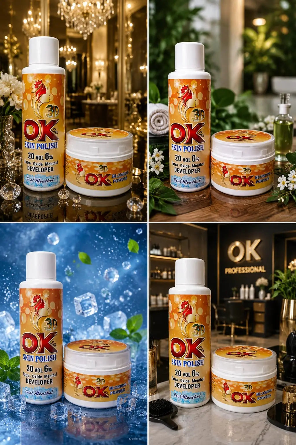 OK 3D Exfoliator Skin Polisher & Activator  with Whitening  capsules 1000 ml