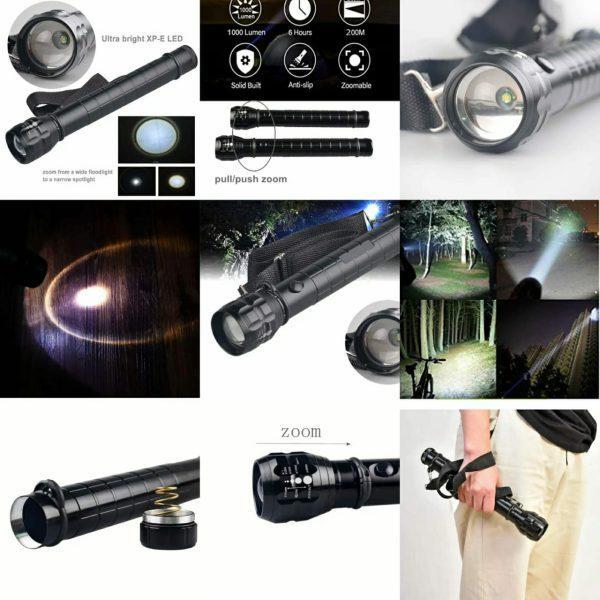 Portable LED Flashlight for Outdoor Use