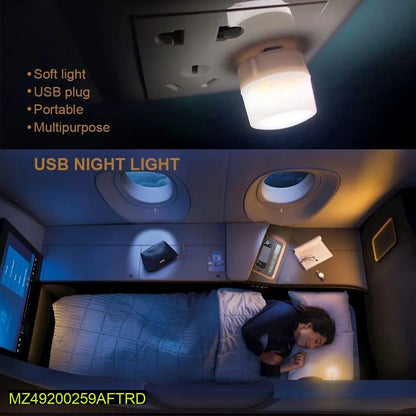 USB Night Light Pack of 3 White Portable