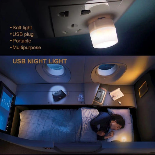 USB Night Light Pack of 3 White Portable