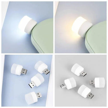 USB Night Light Pack of 3 White Portable