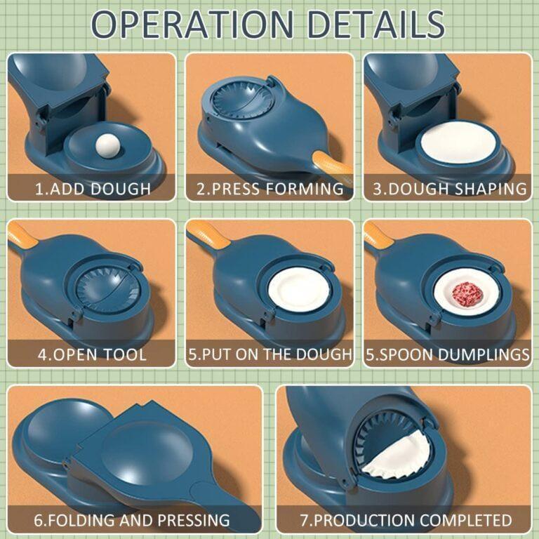 Dumpling Mould Kit ABS Plastic Manual Crimper