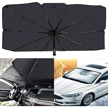 Car Windshield Umbrella Black Durable Weather Resistant