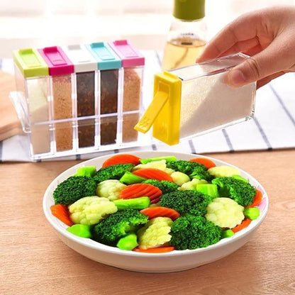 6-Piece Spice Set with Slider & Lids