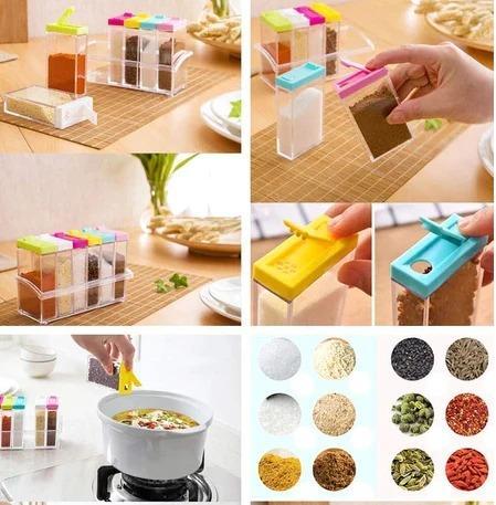 6-Piece Spice Set with Slider & Lids