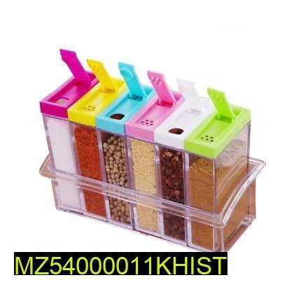 6-Piece Spice Set with Slider & Lids