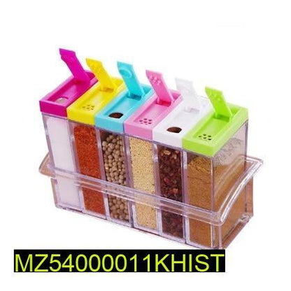 6-Piece Spice Set with Slider & Lids