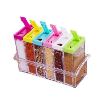 6-Piece Spice Set with Slider & Lids