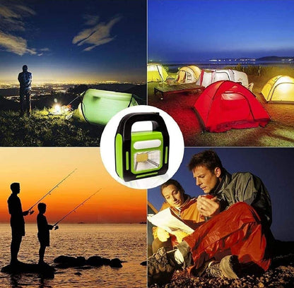 Solar LED Work Light Green Black Rechargeable