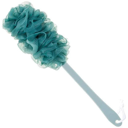 8" Curved Bath Sponge Brush for Back & Skin Exfoliation