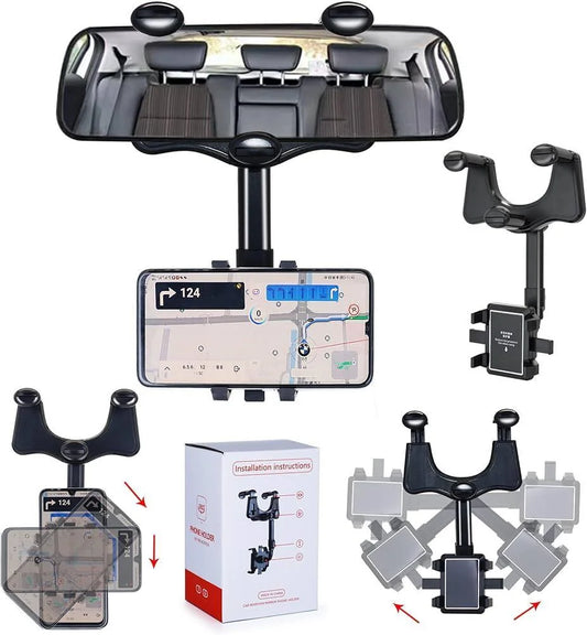 Portable Car Phone Holder - Lightweight ABS Plastic Design