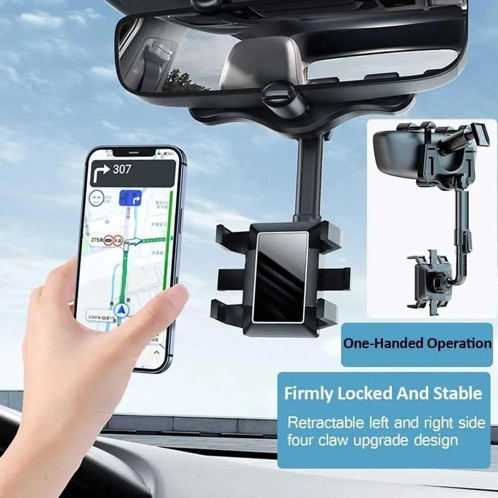 Portable Car Phone Holder - Lightweight ABS Plastic Design