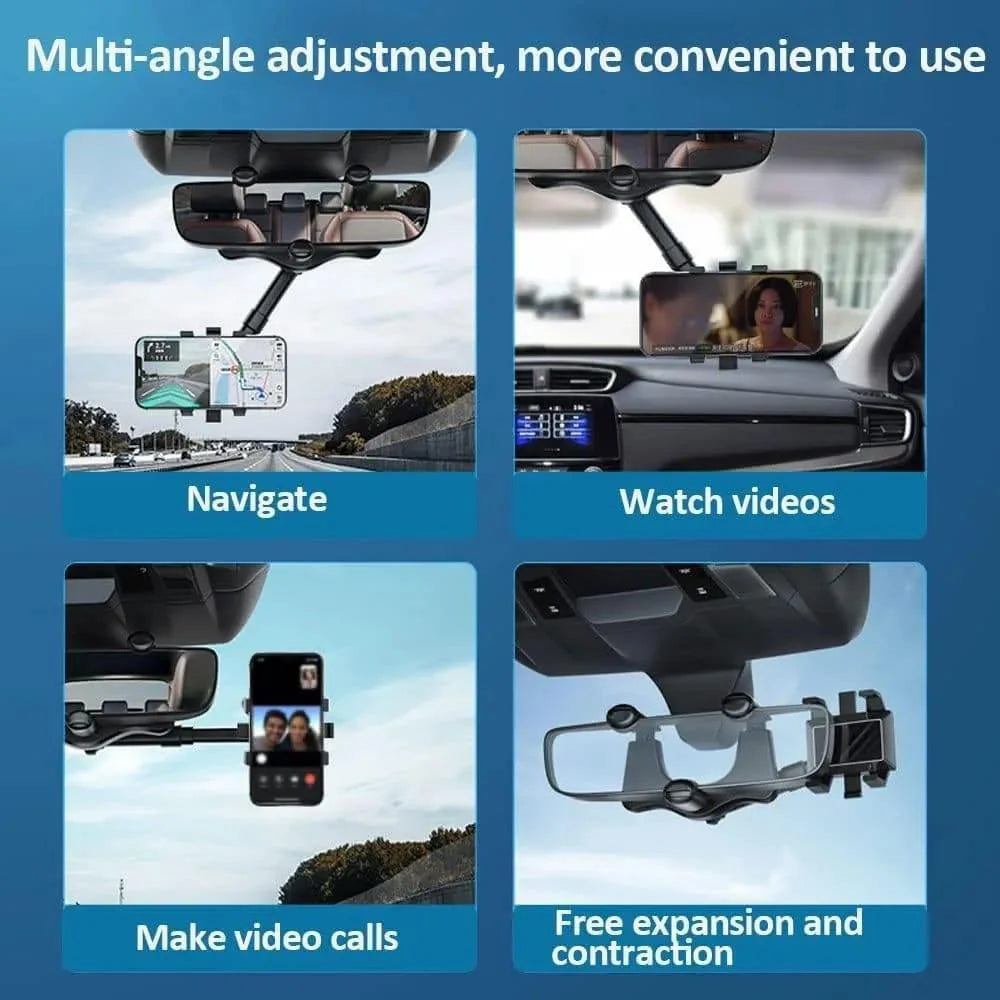 Portable Car Phone Holder - Lightweight ABS Plastic Design