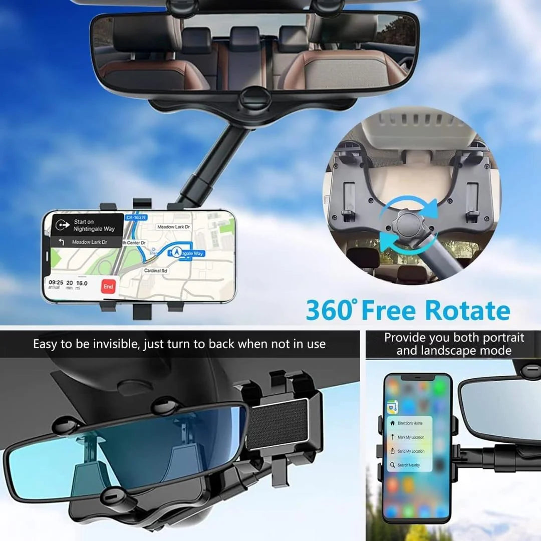 Portable Car Phone Holder - Lightweight ABS Plastic Design