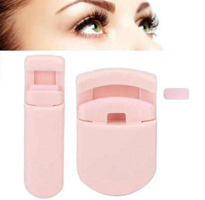 Pink 2-in-1 Eyelash Curler Set for Long Lasting Curl