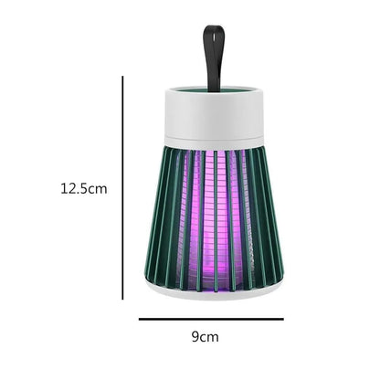 USB Rechargeable Mosquito Killer Lamp Green White 12.5cm