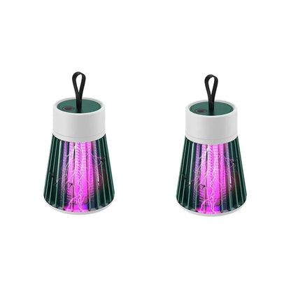 USB Rechargeable Mosquito Killer Lamp Green White 12.5cm