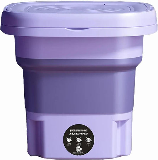Portable Mini Washing Machine Purple ABS Compact