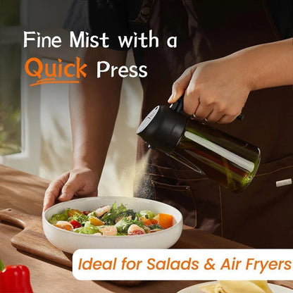 Extra Virgin Olive Oil Bottle Glass Press Button