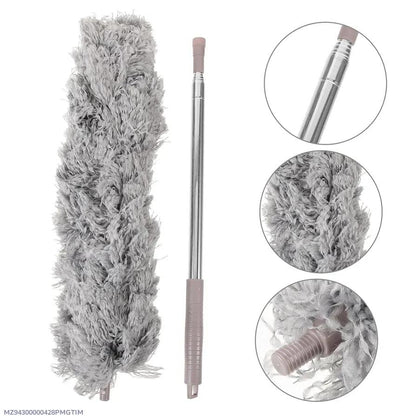 Microfiber Fan Duster Grey Metal Handle