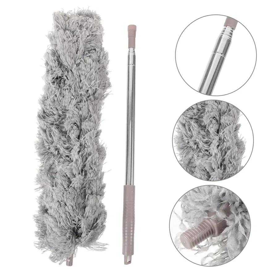 Microfiber Fan Duster Grey Metal Handle