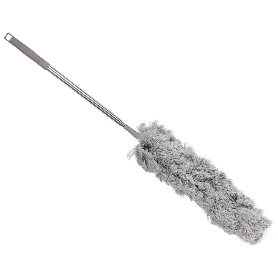 Microfiber Fan Duster Grey Metal Handle