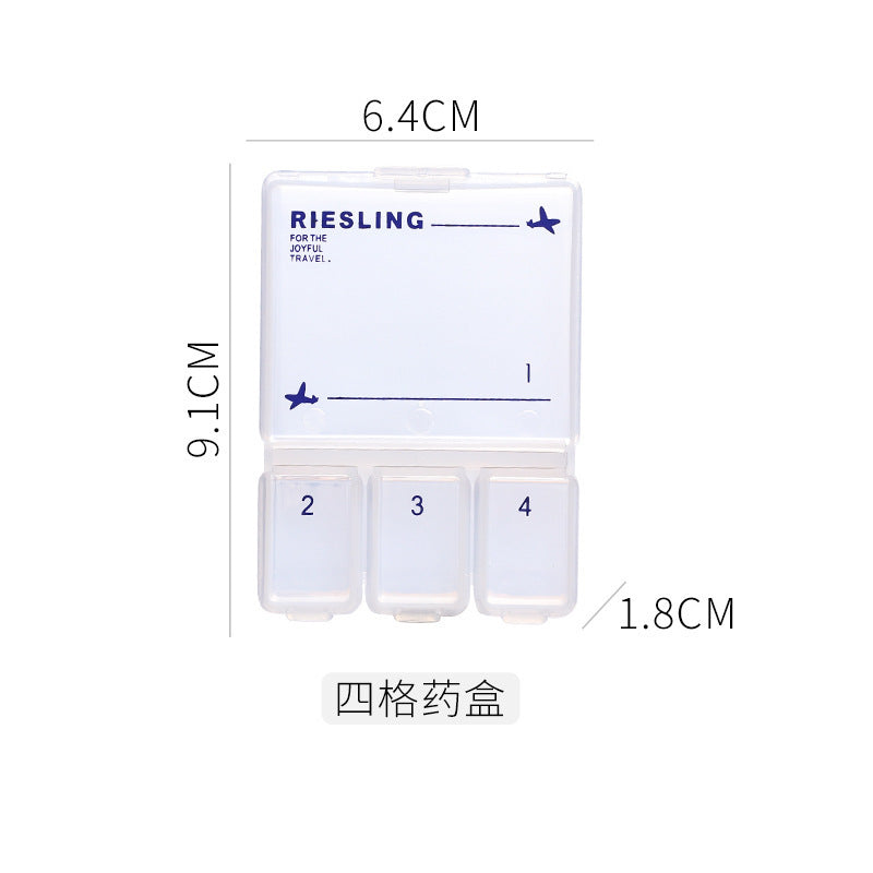 Stylish Transparent Medicine Box for Daily Use