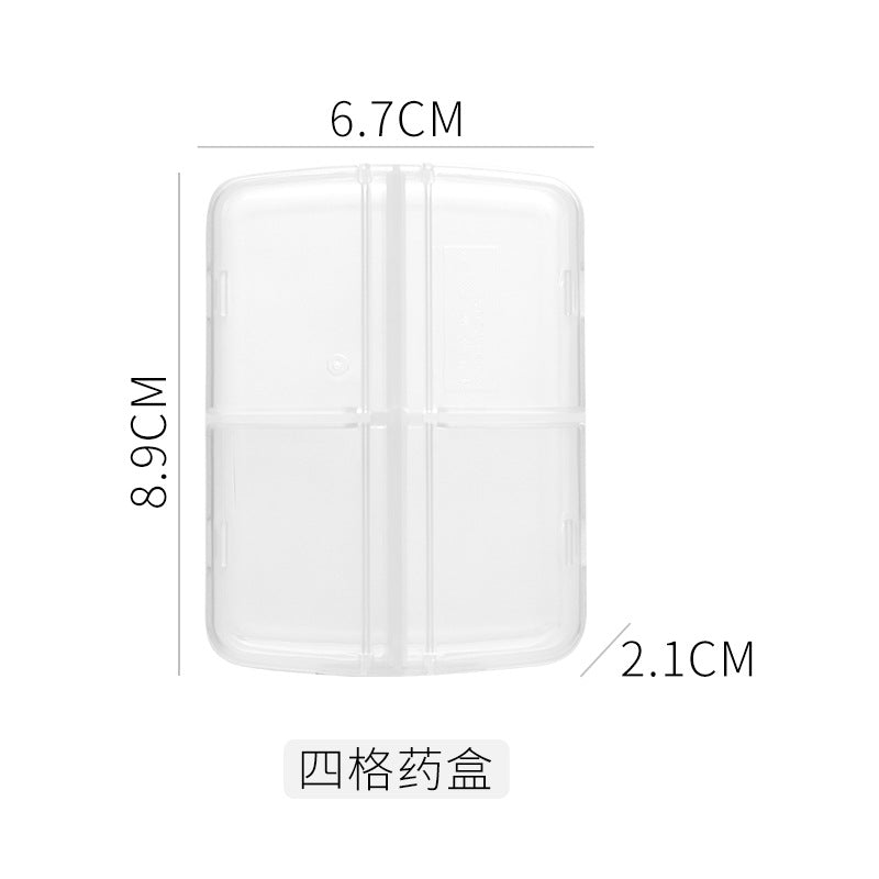 Stylish Transparent Medicine Box for Daily Use