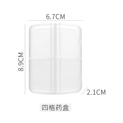 Stylish Transparent Medicine Box for Daily Use