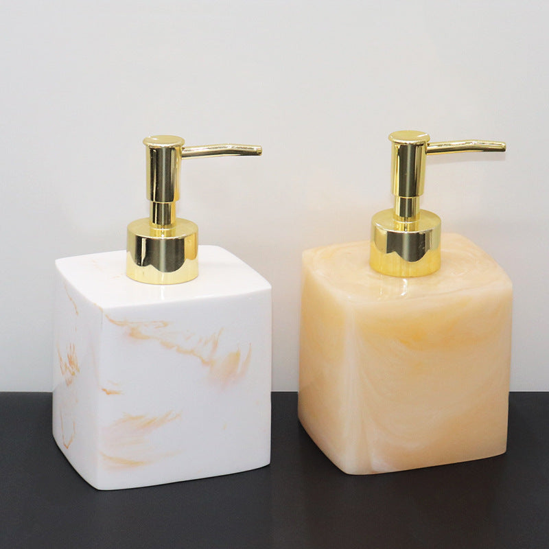 Modern Marble Soap Dispensers Black White Gold