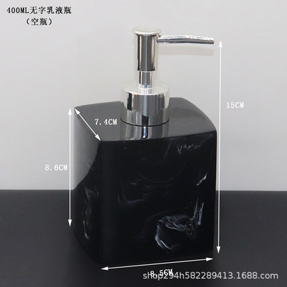 Modern Marble Soap Dispensers Black White Gold